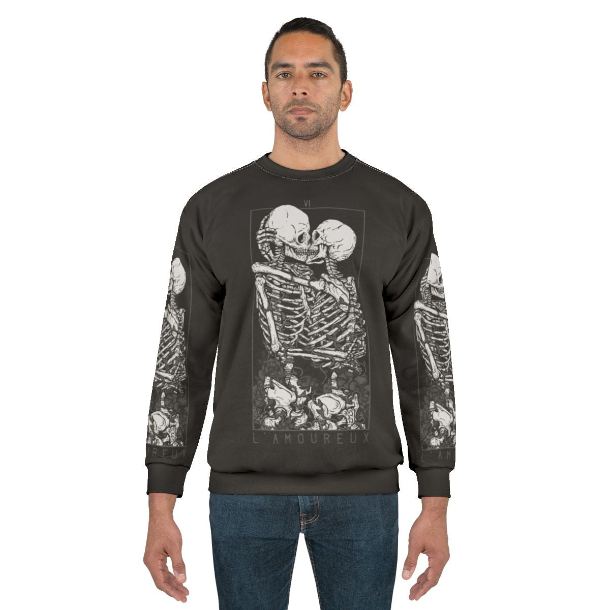 Lovers Tarot Sweatshirt - Dark Romance Apparel
