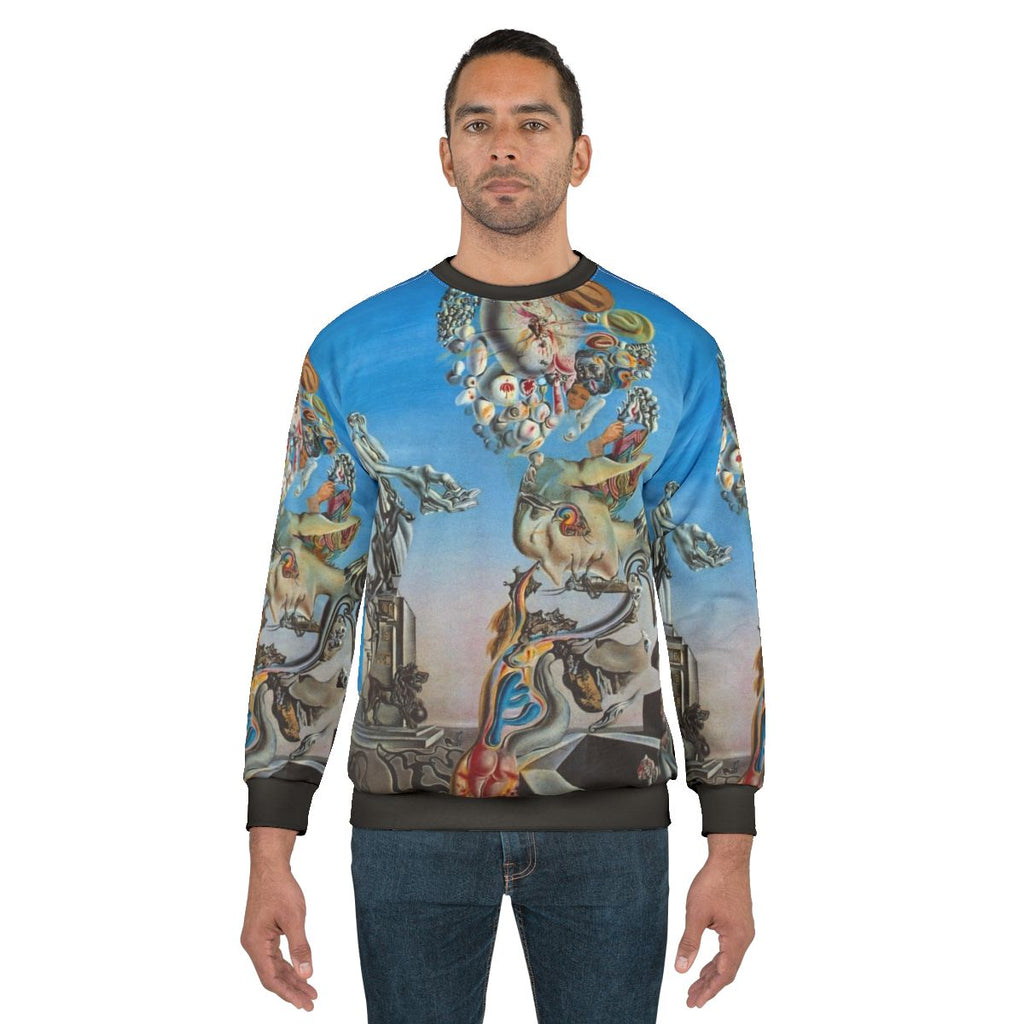 Surreal Salvador Dali-inspired desert dreamscape sweatshirt