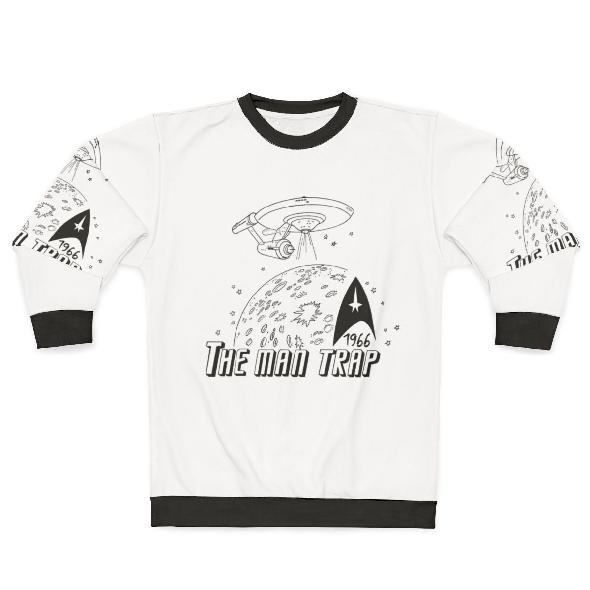 The Man Trap Star Trek Sweatshirt 2 featuring official Star Trek graphics and designs