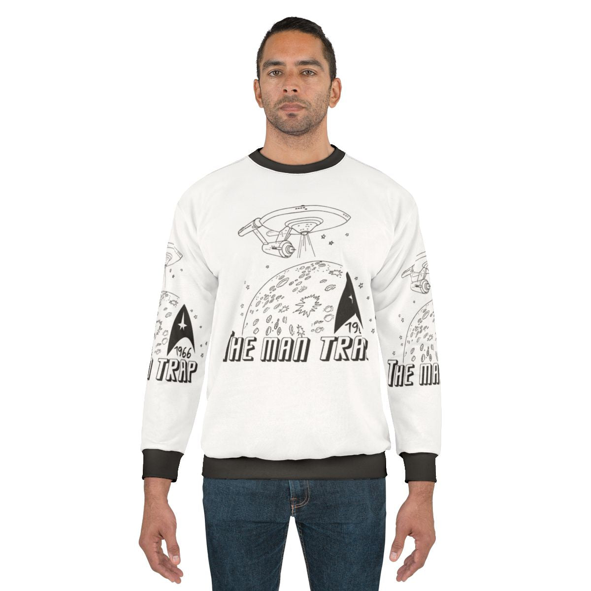 The Man Trap Star Trek Sweatshirt 2 featuring official Star Trek graphics and designs