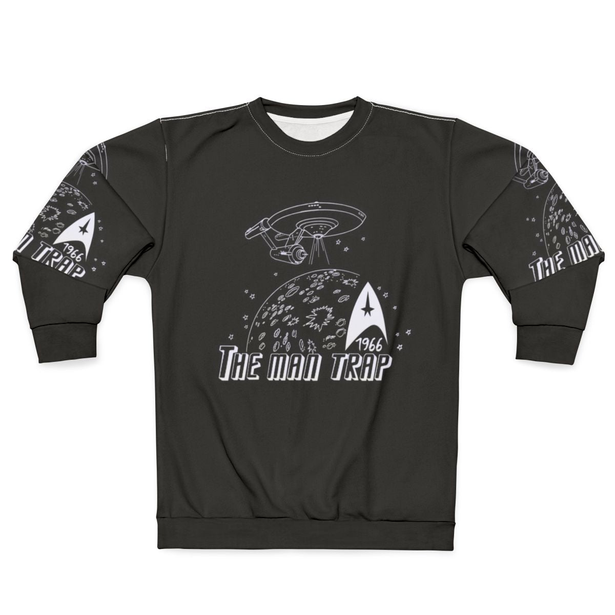 Star Trek Sweatshirt featuring The Man Trap design