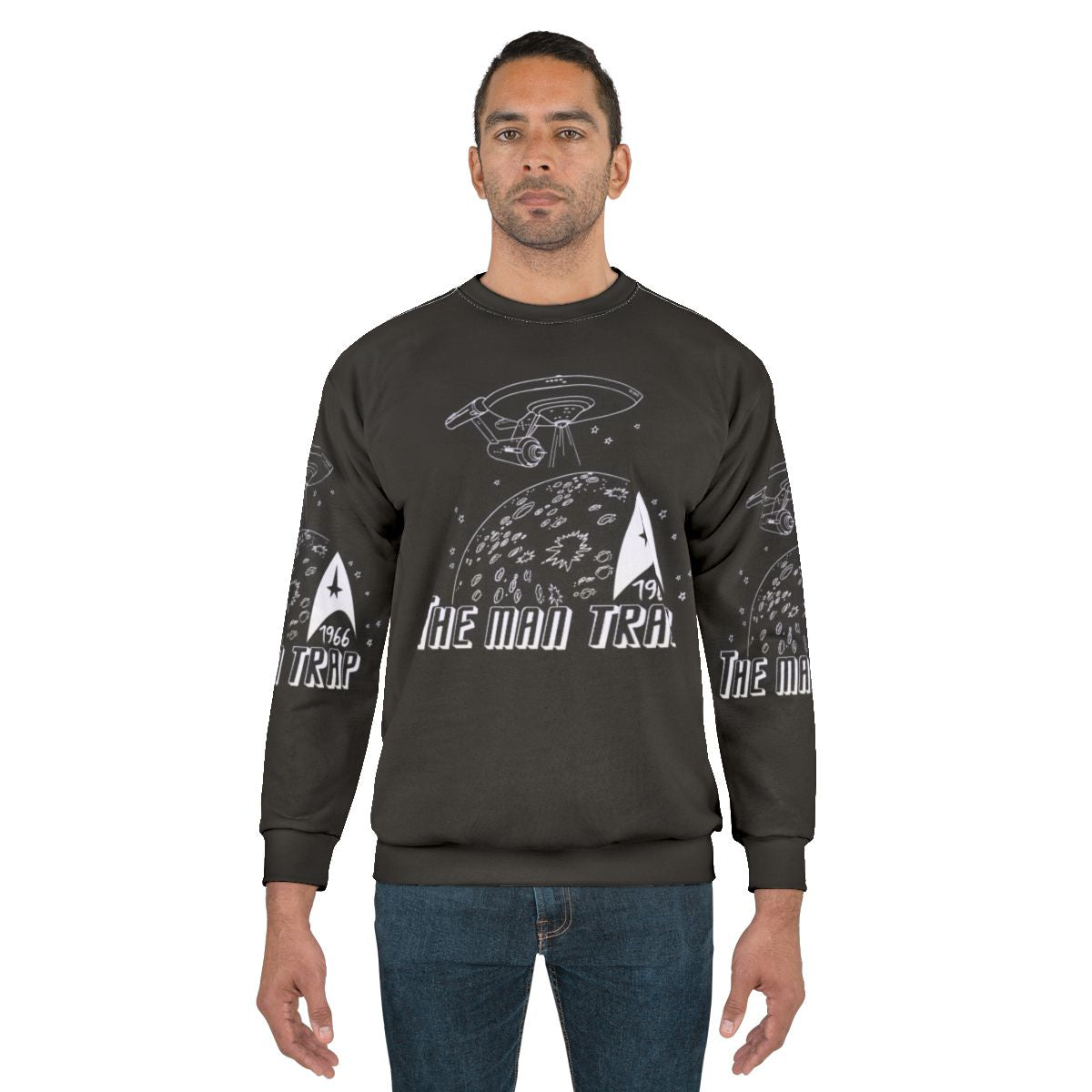 Star Trek Sweatshirt featuring The Man Trap design