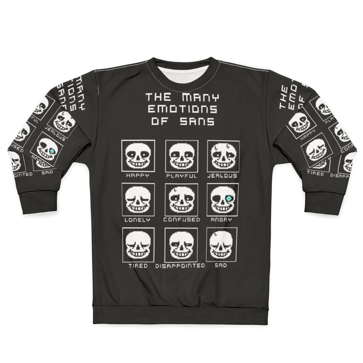 The Many Emotions of Sans Undertale Sweatshirt