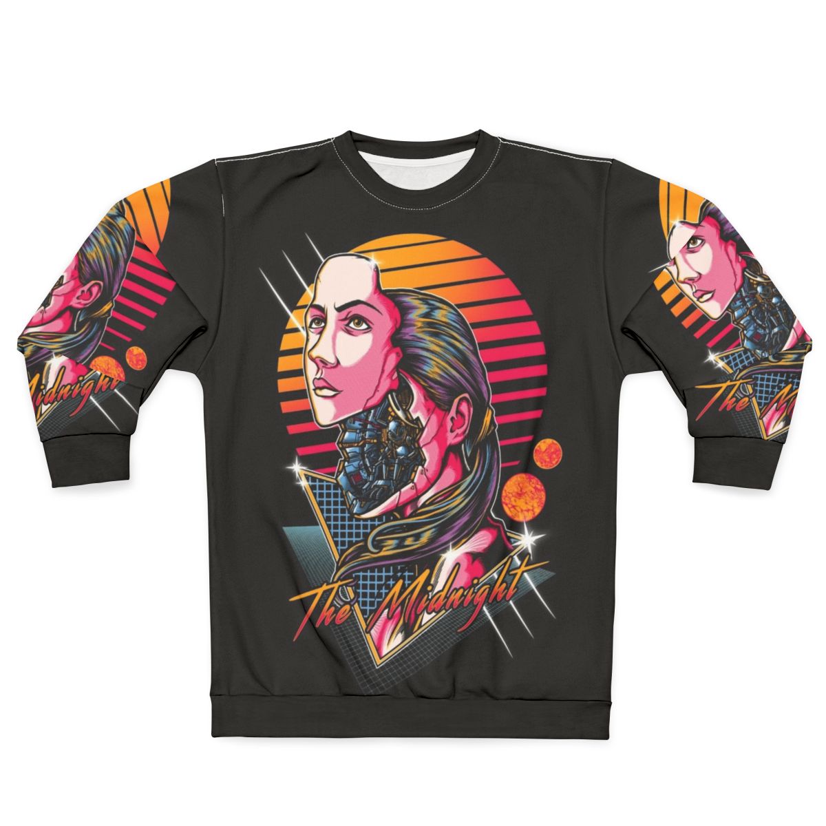Midnight sci-fi cyberpunk sweatshirt