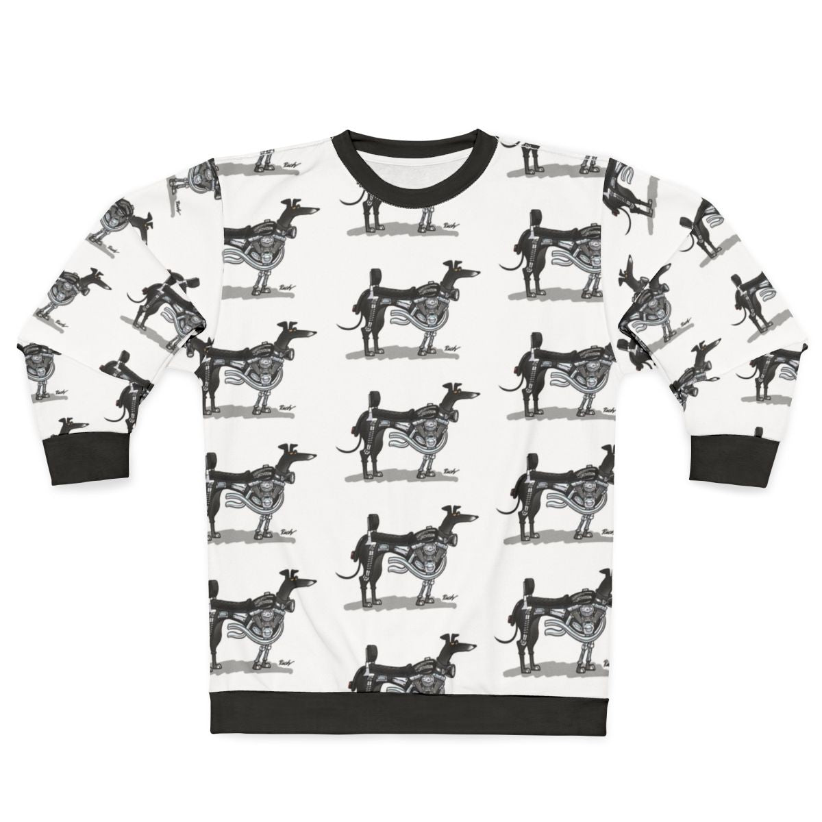 Milwaukee One Sweatshirt featuring a sighthound cartoon design