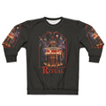 Retro "Morning Ritual" sweatshirt featuring gothic, caffeine-inspired design