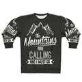 Mountains Calling Skiing Sweatshirt
