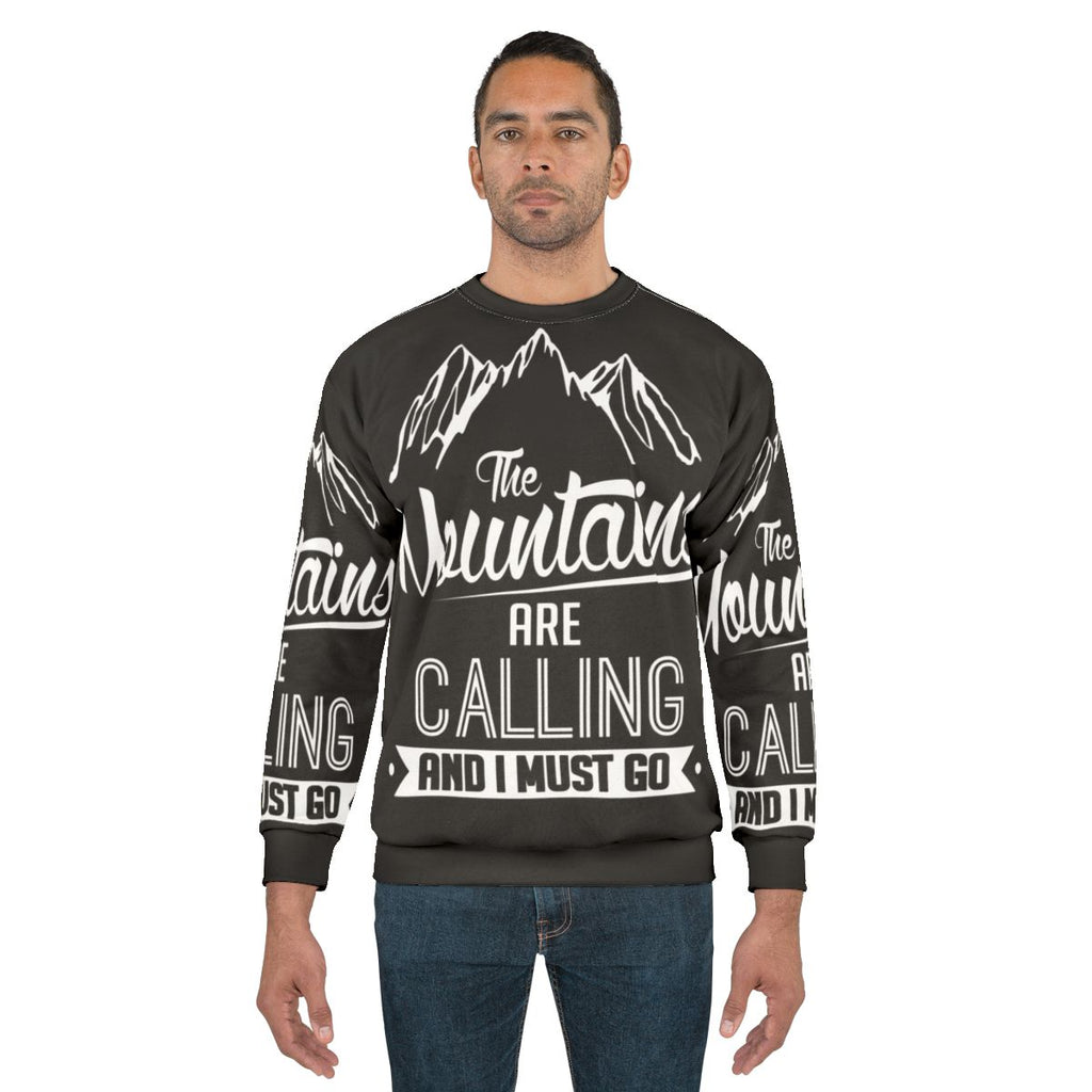 Mountains Calling Skiing Sweatshirt