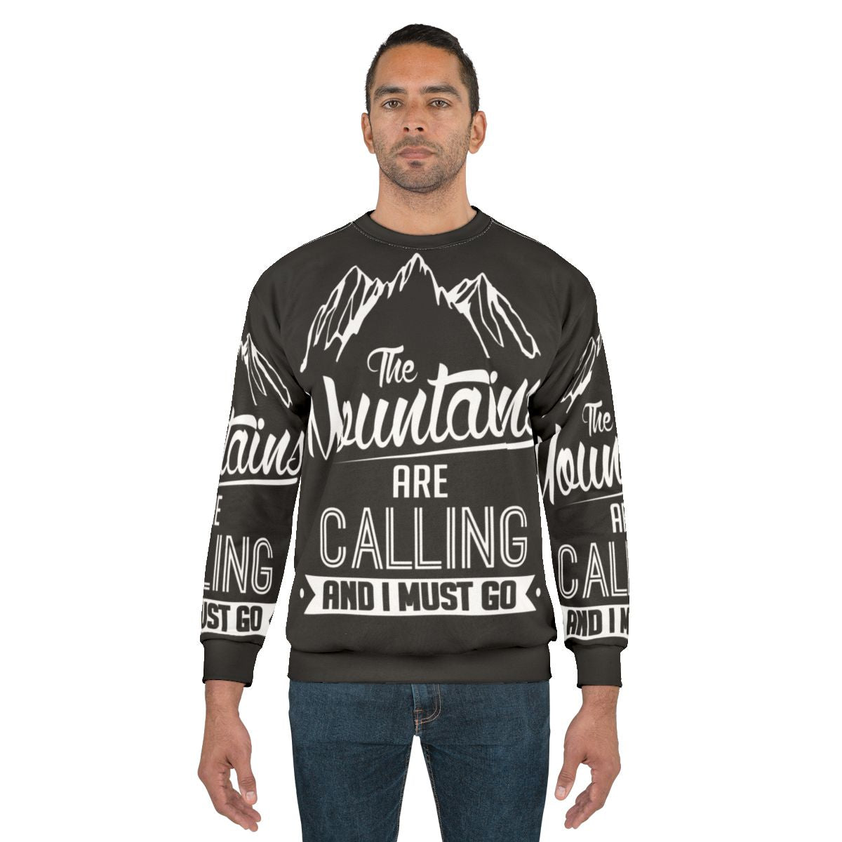 Mountains Calling Skiing Sweatshirt
