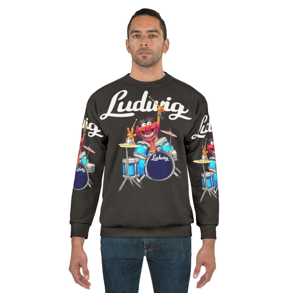 The Muppet Show Animal Playing Ludwig Drums Sweatshirt