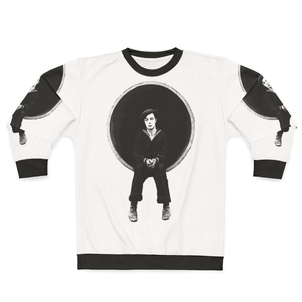 Buster Keaton Sweatshirt for Classic Comedy Enthusiasts