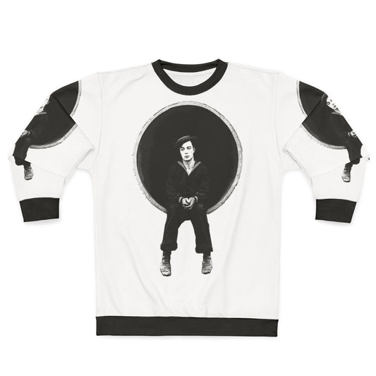 Buster Keaton Sweatshirt for Classic Comedy Enthusiasts