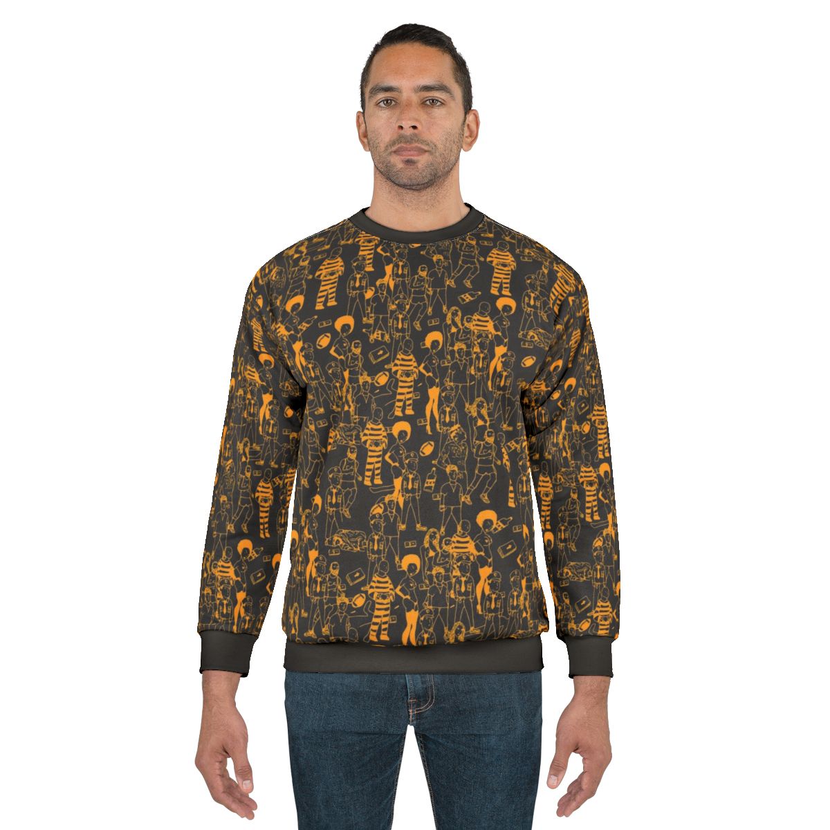 Never Story Sweatshirt featuring rap and hip hop inspired graphics