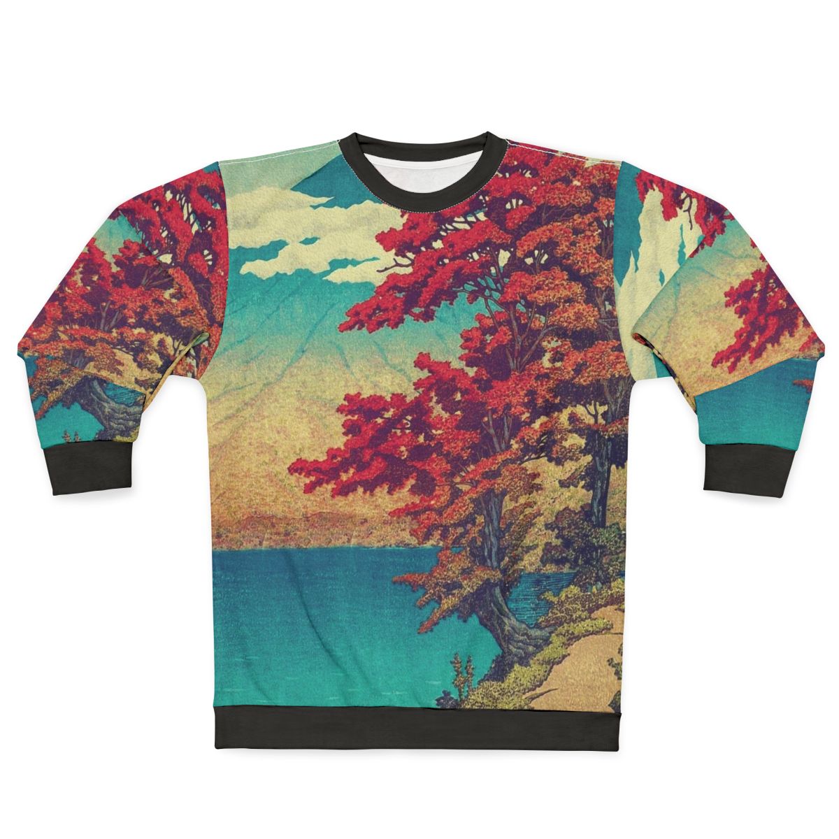 Japanese landscape nature sweatshirt