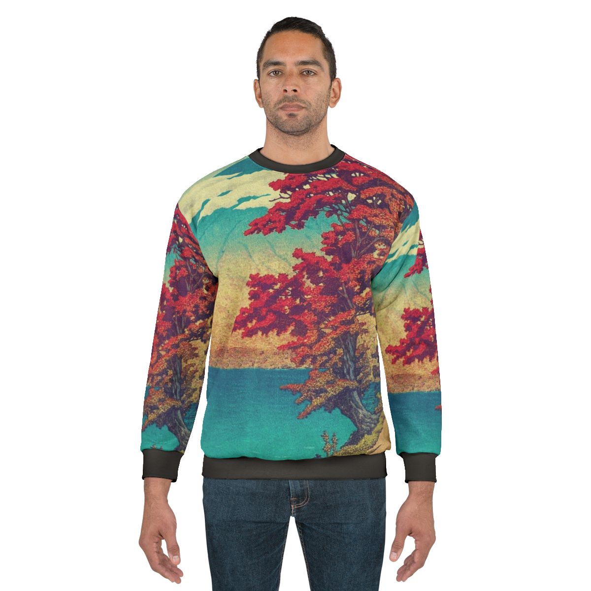 Japanese landscape nature sweatshirt