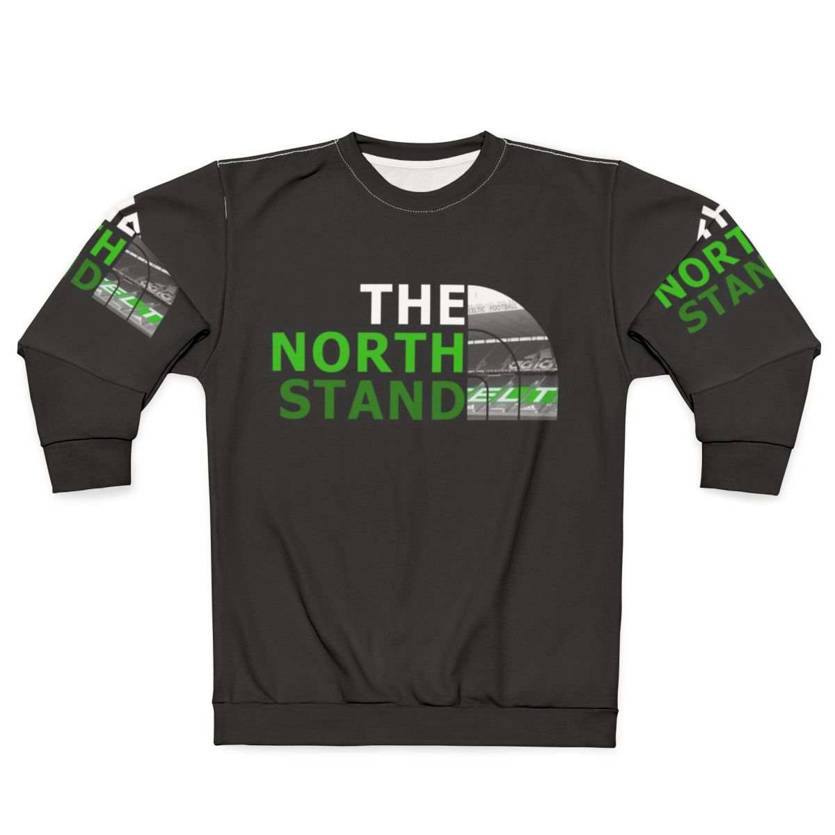 Celtic FC Sweatshirt featuring Parkhead stadium design