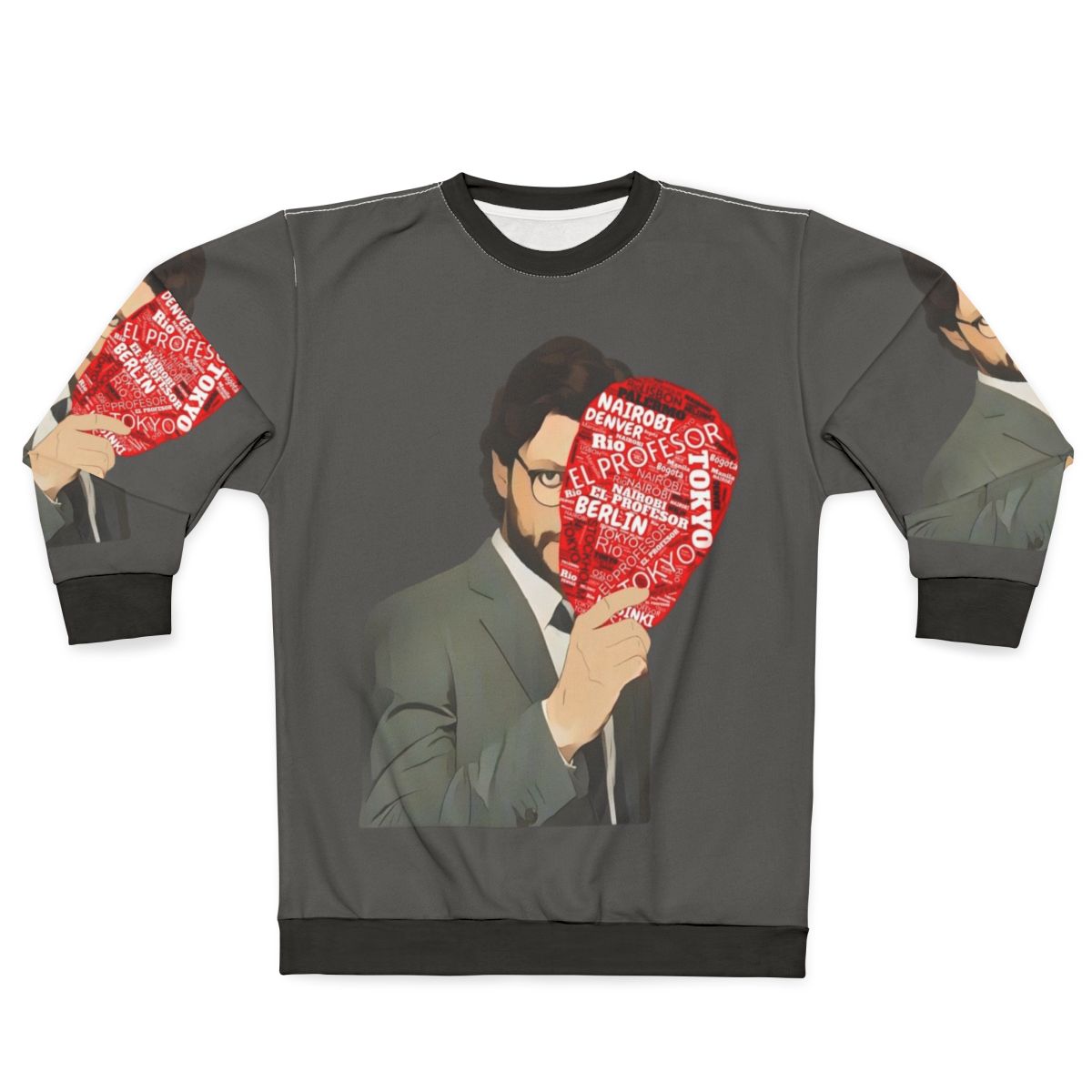 The Professor's Money Heist Mask Sweatshirt