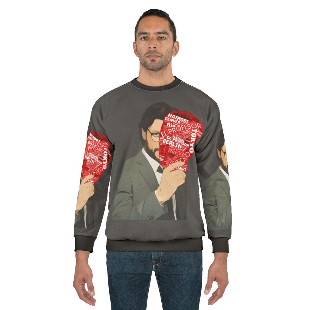 The Professor's Money Heist Mask Sweatshirt