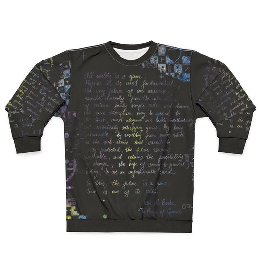 The Player of Games sci-fi sweatshirt with retro chess design