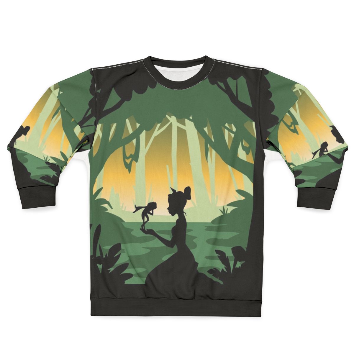 Minimalist The Princess and the Frog movie poster sweatshirt