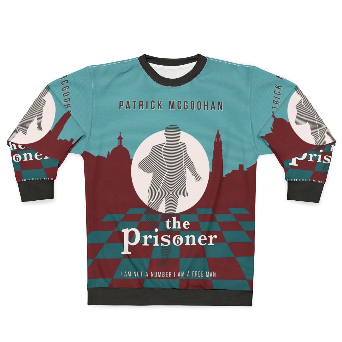 The Prisoner Sweatshirt 2 - Retro 60s Cult TV Apparel featuring Patrick McGoohan as Number 6
