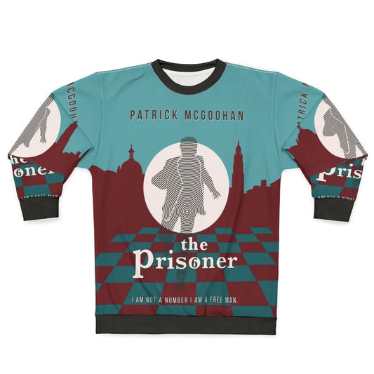 The Prisoner Sweatshirt 2 - Retro 60s Cult TV Apparel featuring Patrick McGoohan as Number 6