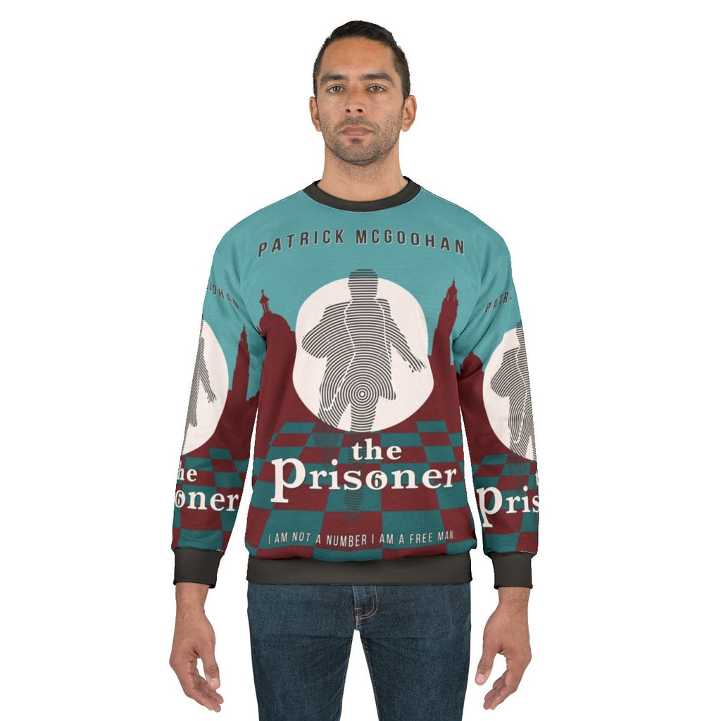 The Prisoner Sweatshirt 2 - Retro 60s Cult TV Apparel featuring Patrick McGoohan as Number 6