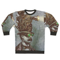 The Projectionist Steampunk Sweatshirt with Vintage Mechanical Design