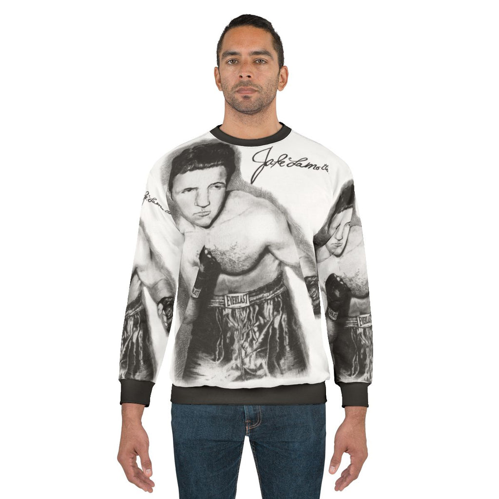 Raging Bull boxer sweatshirt with sketch design