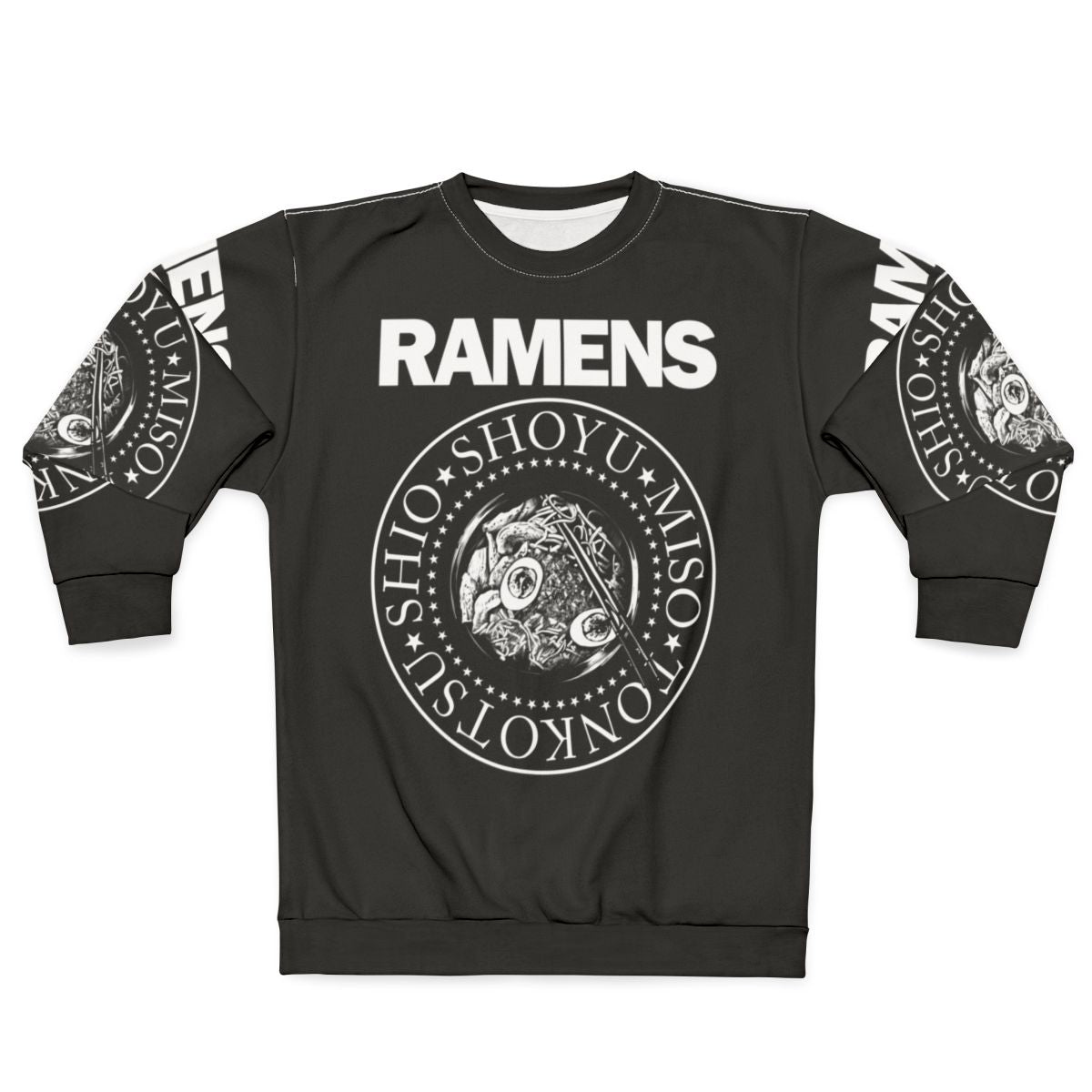 Ramen noodle punk rock sweatshirt
