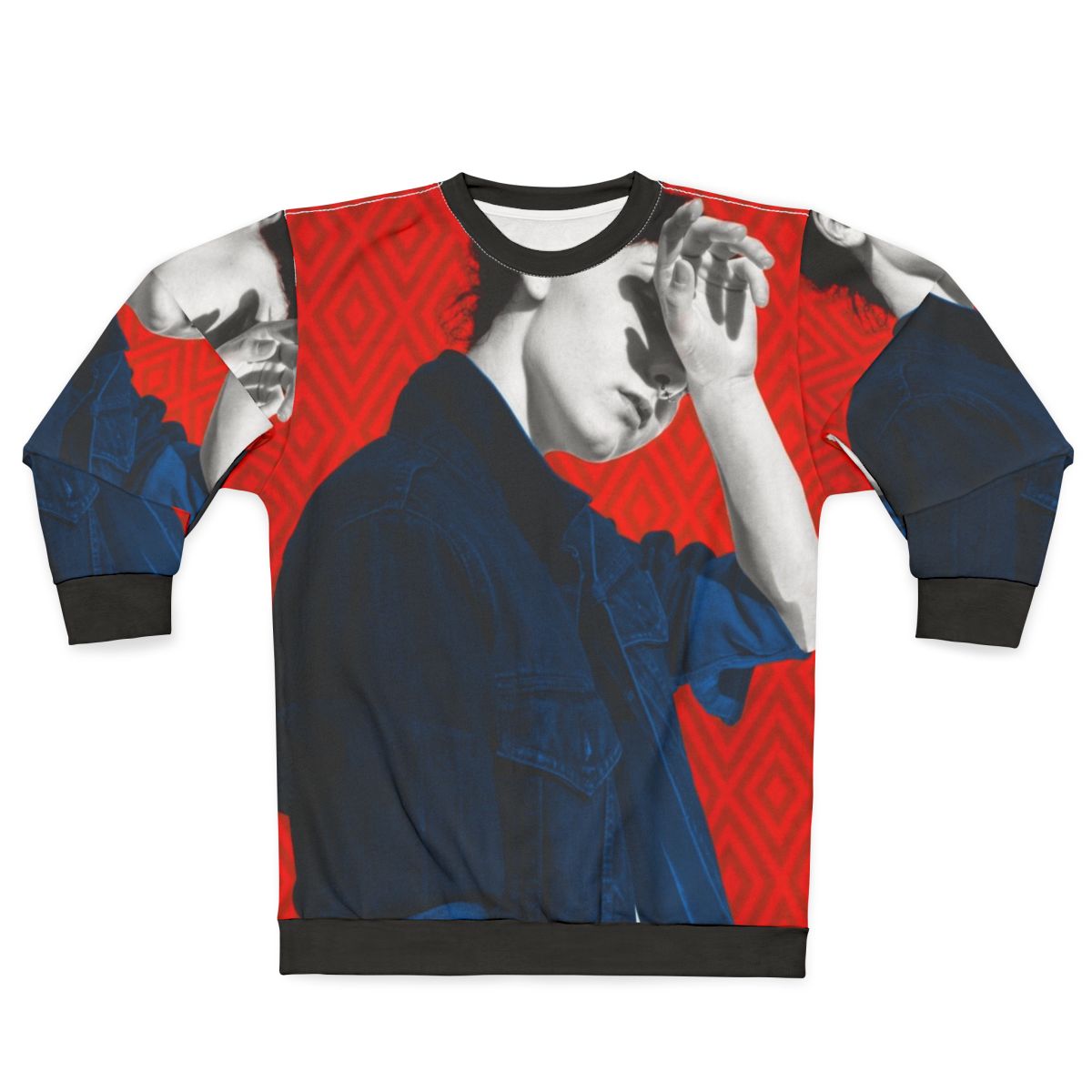 Rebel sweatshirt featuring a pop art portrait