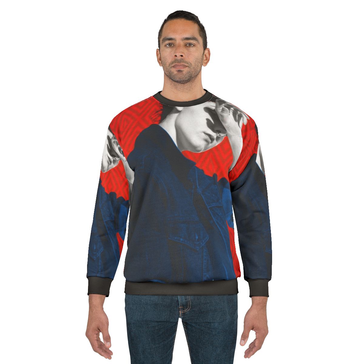 Rebel sweatshirt featuring a pop art portrait