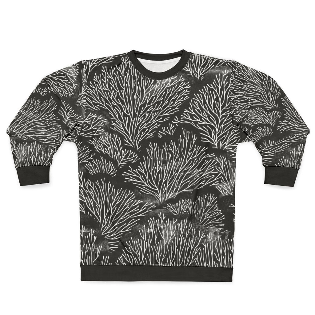 Coral reef sweatshirt featuring an underwater nature design