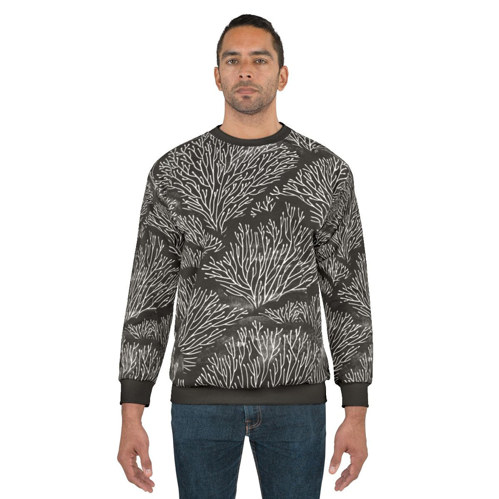 Coral reef sweatshirt featuring an underwater nature design