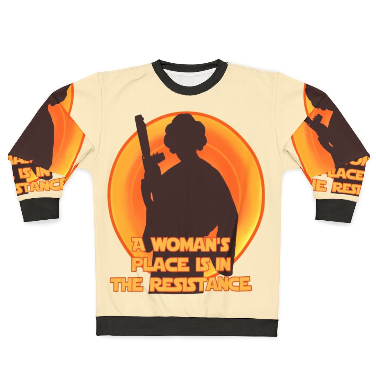 Feminist Resistance Sweatshirt with Star Wars-inspired design