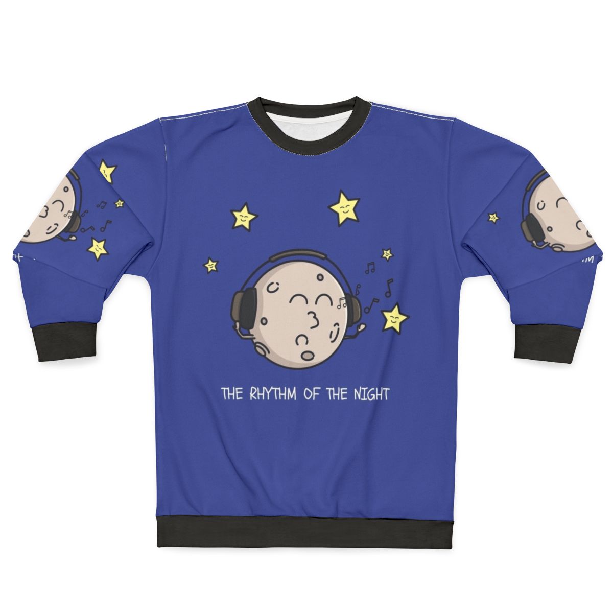 Rhythm of the Night Celestial Sweatshirt with Moon and Stars