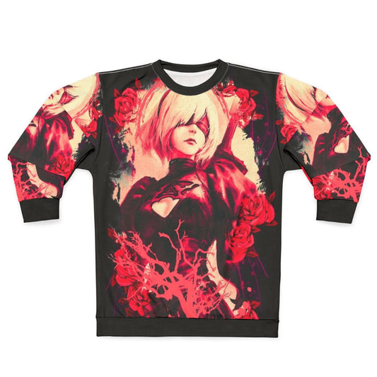 2B Nier Automata Sweatshirt featuring character artwork