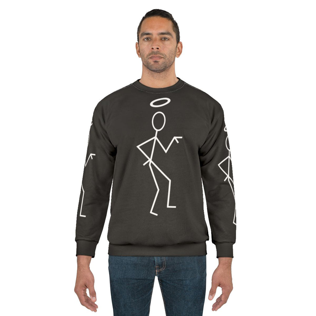 Vintage The Saint Stick Figure White Sweatshirt