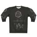 20 sided dice sweatshirt with science of dice design