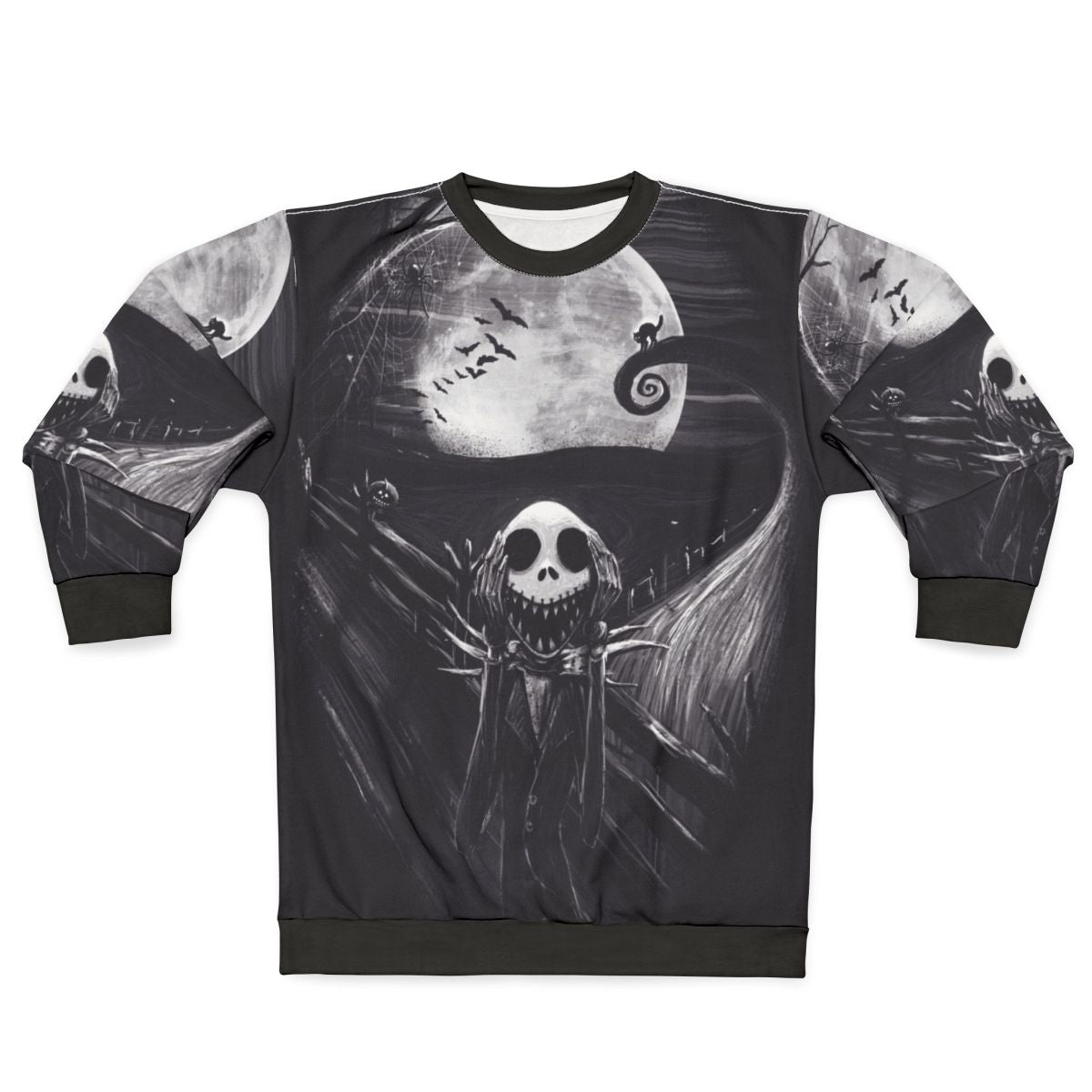 The Scream Before Christmas Sweatshirt featuring the iconic Jack Skellington character
