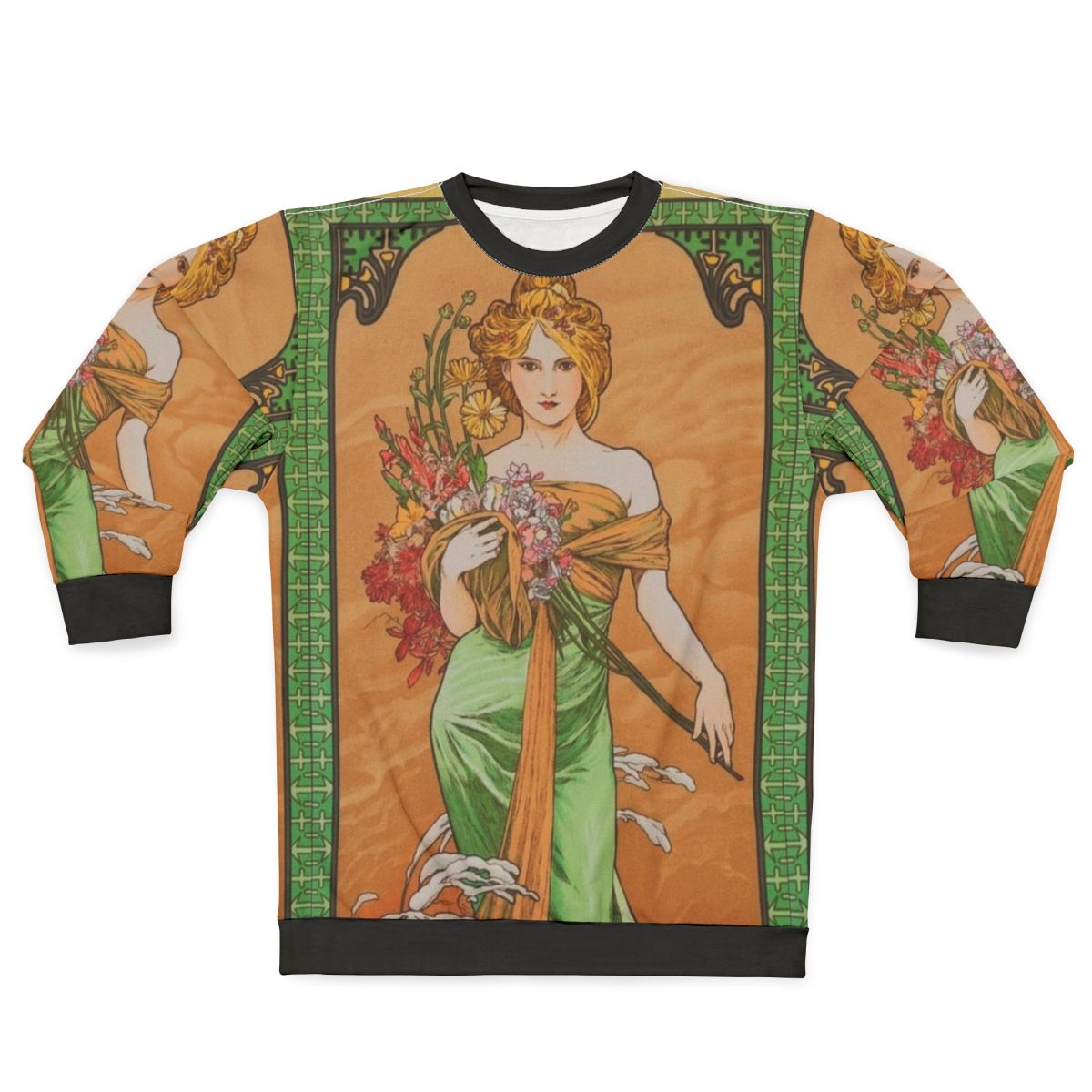 Alphonse Mucha The Four Seasons Spring Sweatshirt