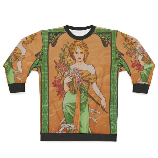 Alphonse Mucha The Four Seasons Spring Sweatshirt