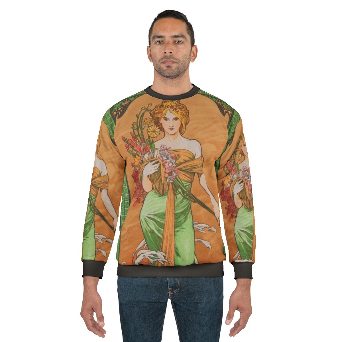 Alphonse Mucha The Four Seasons Spring Sweatshirt