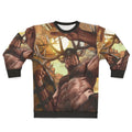 Shaman sweatshirt featuring gay fantasy art with magical symbols and imagery