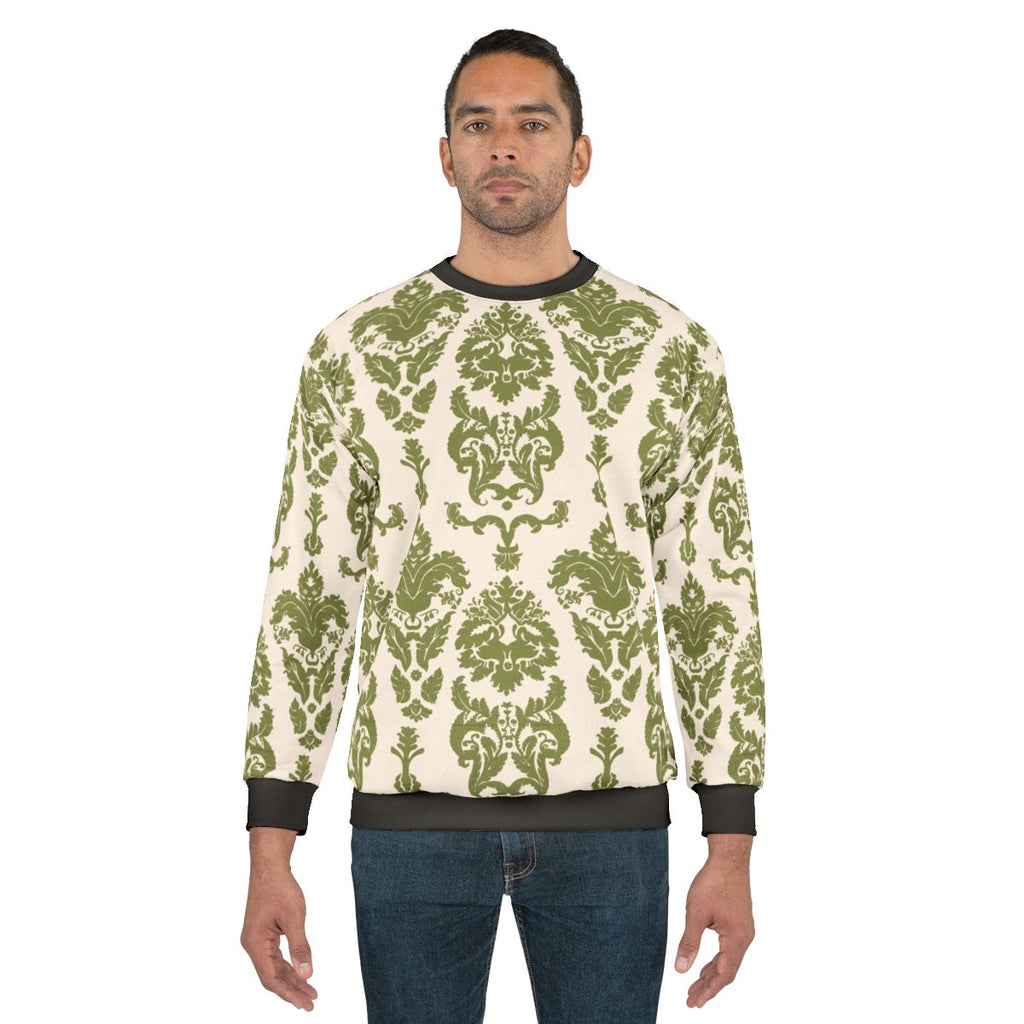 The Sound of Music inspired sweatshirt with curtain pattern design