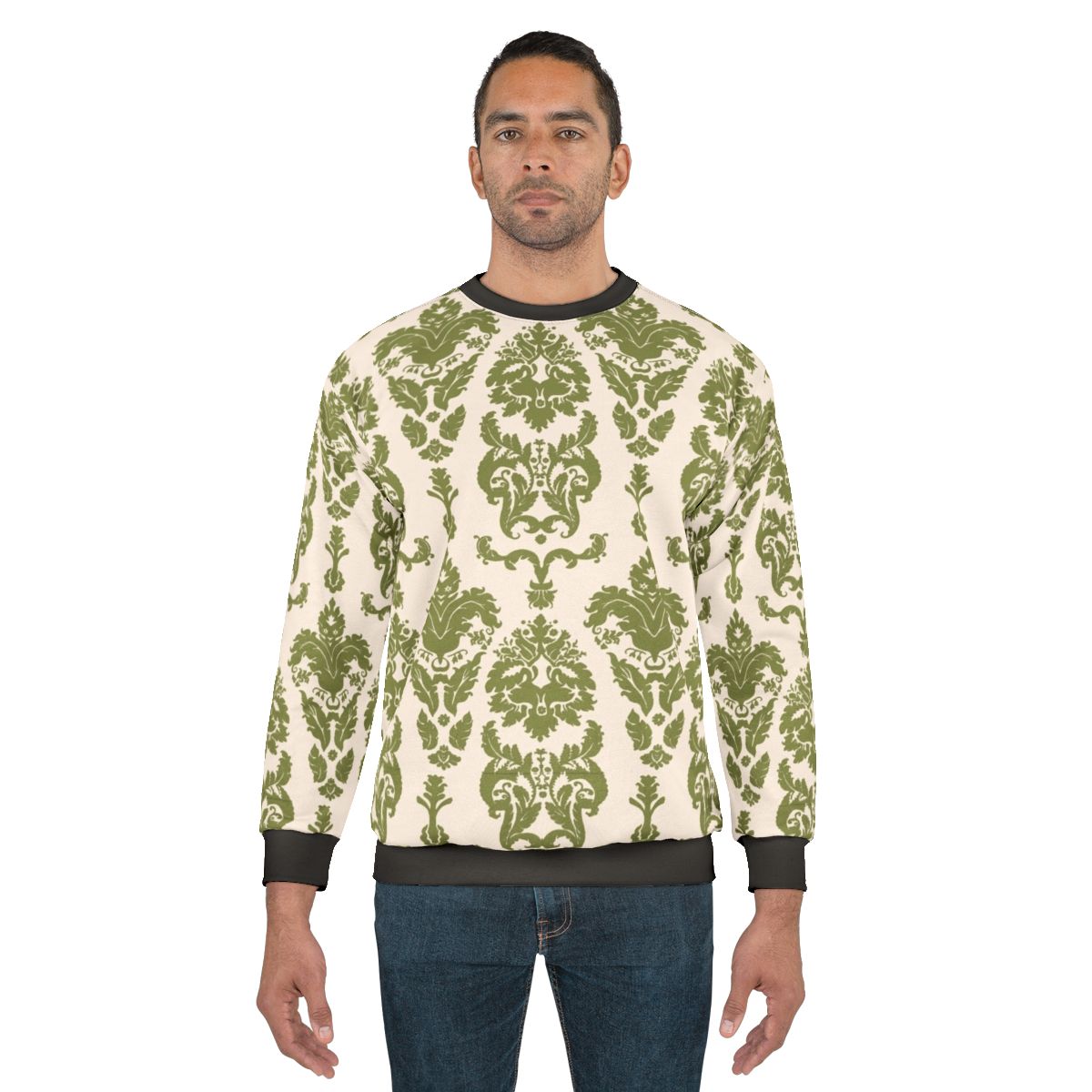 The Sound of Music inspired sweatshirt with curtain pattern design