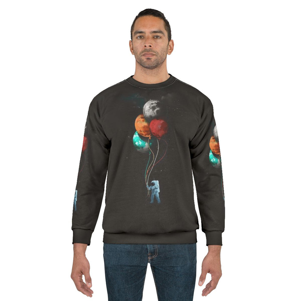 Spaceman Sci-Fi Graphic Sweatshirt