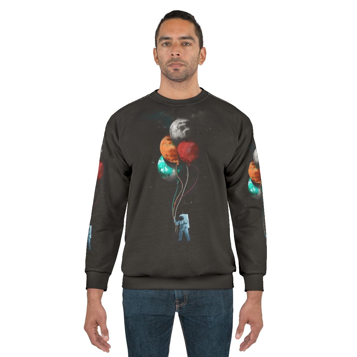 Spaceman Sci-Fi Graphic Sweatshirt