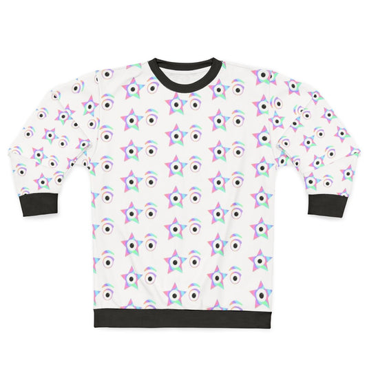 Pastel tie dye sweatshirt featuring Kiss the band and the Starchild