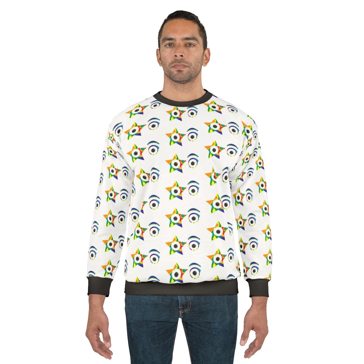 The Starchild Kiss The Band Rainbow Tie Dye Sweatshirt